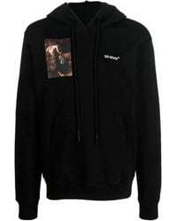 Off-White c/o Virgil Abloh - Caravaggio-Print Drawstring Hoodie - Lyst