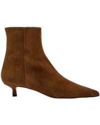Aeyde - Sofia 40 Suede Ankle Boots - Lyst