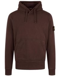 Stone Island - Long Sleeved Hooded Hooded Sweater - Lyst