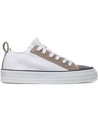 Brunello Cucinelli - Monili-Detailed Panelled Lace-Up Sneakers - Lyst
