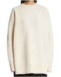TOTEME - Totême Side-Slit Double-Knit Sweater - Lyst