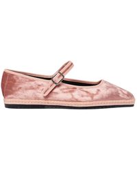 SCAROSSO - Petra Velvet Slippers - Lyst