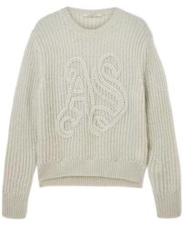 AllSaints - Wool-Blend Chain Sweater - Lyst