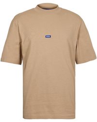 BOSS - Mockneck Shortsleeve Tshirt - Lyst