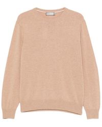 Canali - Crew-Neck Ribbed-Trim Sweater - Lyst