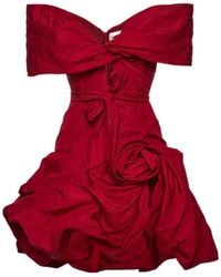 Magda Butrym - Draped Shawl-Collar Midi Dress - Lyst