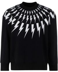 Neil Barrett - Thunderbolt Print Sweatshirt - Lyst