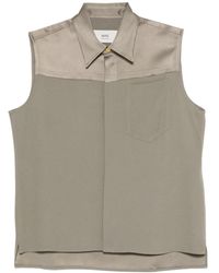 Ami Paris - Buttoned Sleeveless Shirt - Lyst