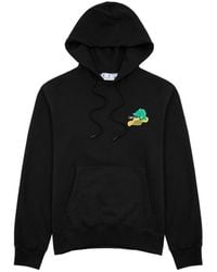 Off-White c/o Virgil Abloh - Brush Arrow Cotton Hoodie - Lyst