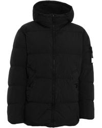 Stone Island - Long-Sleeved Down Jacket - Lyst