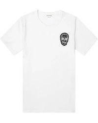 McQueen - T-Shirt With Round Neck And Short Sleeves - Lyst