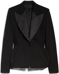Max Mara - Buttoned Long-Sleeved Blazer - Lyst
