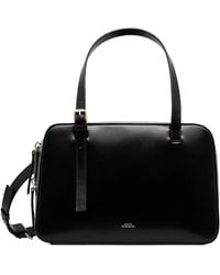 A.P.C. - Logo Printed Shoulder Bag - Lyst