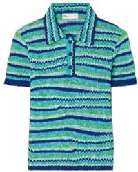 Tory Burch - Striped Polo - Lyst