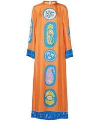 ALÉMAIS - Luis Silk Midi Dress - Lyst