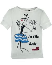 Moschino - Item O-Neck Short-Sleeved T-Shirt - Lyst