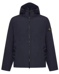 Stone Island - Wrinkled Hooded Wind Resistance Jacket - Lyst