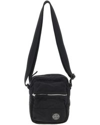 Stone Island - Logo Patch Messenger Bag - Lyst