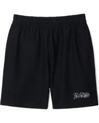 Burberry - Flocked-Logo Cotton-Blend Shorts - Lyst