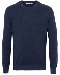 Gran Sasso - Ribbed Details Vintage Crew Neck Jumper - Lyst