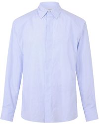 Saint Laurent - Long Sleeve Patterned Shirt - Lyst