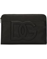 Dolce & Gabbana - Large Loog Embossed Zipped Pouch - Lyst