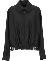 Loewe - Belted Zip-Up Jacket - Lyst