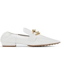 Bottega Veneta - Leather Point-Toe Loafers - Lyst