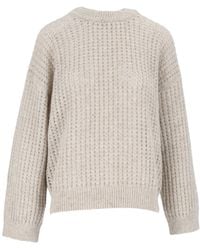 Peserico - Open-Knit Sequined Jumper - Lyst