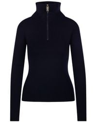 Victoria Beckham - Half-Zip Sweater - Lyst