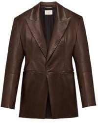 Saint Laurent - Peak-Lapel Single-Breasted Jacket - Lyst