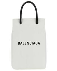 Balenciaga - Shopping Leather Phone Case - Lyst