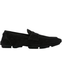 Dolce & Gabbana - Logo-Plaque Round Toe Loafers - Lyst