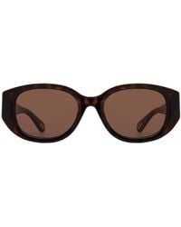 Chloé - Chloé Eyewear Oval-Frame Sunglasses - Lyst