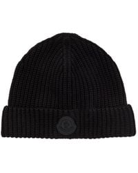 Moncler - Coarse Ribbed Knitted Cold-Weather Cap - Lyst
