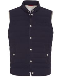 Brunello Cucinelli - Nylon Down Vest - Lyst