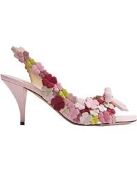 Dior - Bow Heeled Slingback Sandal - Lyst