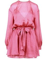 Aniye By - Polka-Dot Tied-Waist Dress - Lyst
