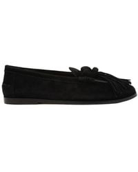 Aquazzura - Freddie Suede Mocassins - Lyst