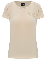 EA7 - Logo-Embellished Crewneck T-Shirt - Lyst