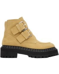 Proenza Schouler - Round-Head Buttoned Short Boots - Lyst