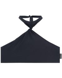 Courreges - Twist-Detailing Bikini Top - Lyst