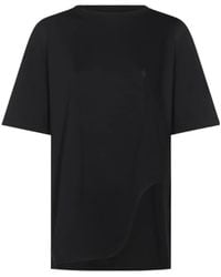 The Attico - The Logo Embroidered Oversized Jersey T-Shirt - Lyst