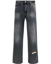 PDF CHANNEL - Pdf Rich Kid Embroidered Straight-Leg Jeans - Lyst