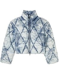 DIESEL - W-Histel Zip-Up Puffer Jacket - Lyst