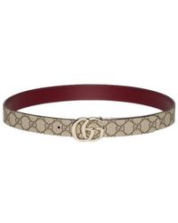 Gucci - Reversible Gg Marmont Wide Belt - Lyst
