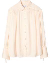 Paul Smith - Ps Paul Smith Pleated Satin Shirt - Lyst