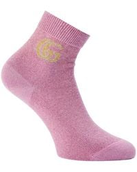 Gucci - Logo Ribbed Socks - Lyst