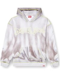 DIESEL - Boxt-Hood-Show Long-Sleeved Hoodie - Lyst