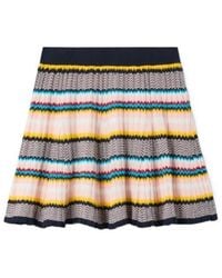 CASABLANCA - Zigzag Pleated Knitted Skirt - Lyst